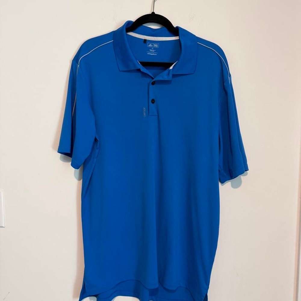 Adidas blue golf polo shirt Size XL'